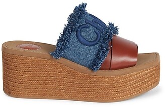 navy and gold wedge sandal | Unveiled Fashion