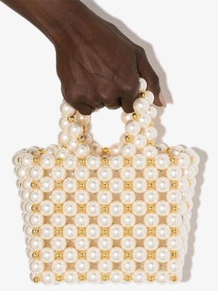 VANINA Reveries pearl-embellished mini bag