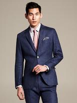 Thumbnail for your product : Banana Republic Modern Slim-Fit Navy Linen Suit Jacket