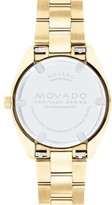 Thumbnail for your product : Movado Heritage Series Datron Diamond & Yellow Goldplated Stainless Steel Bracelet Watch