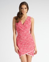 Thumbnail for your product : Lipsy V Neck Asymmetric Lace Bodycon Dress
