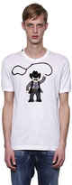 Thumbnail for your product : Dolce & Gabbana Cowboy Patches Zip-Up Cotton Sweatshirt