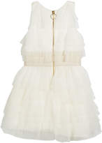 Thumbnail for your product : Zoe Layered Ruffle Tulle Dress w/ Metallic Elastic Waist, Size 7-16