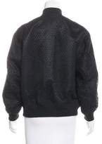 Thumbnail for your product : Alexander Wang Fishnet Overlay Bomber Jacket