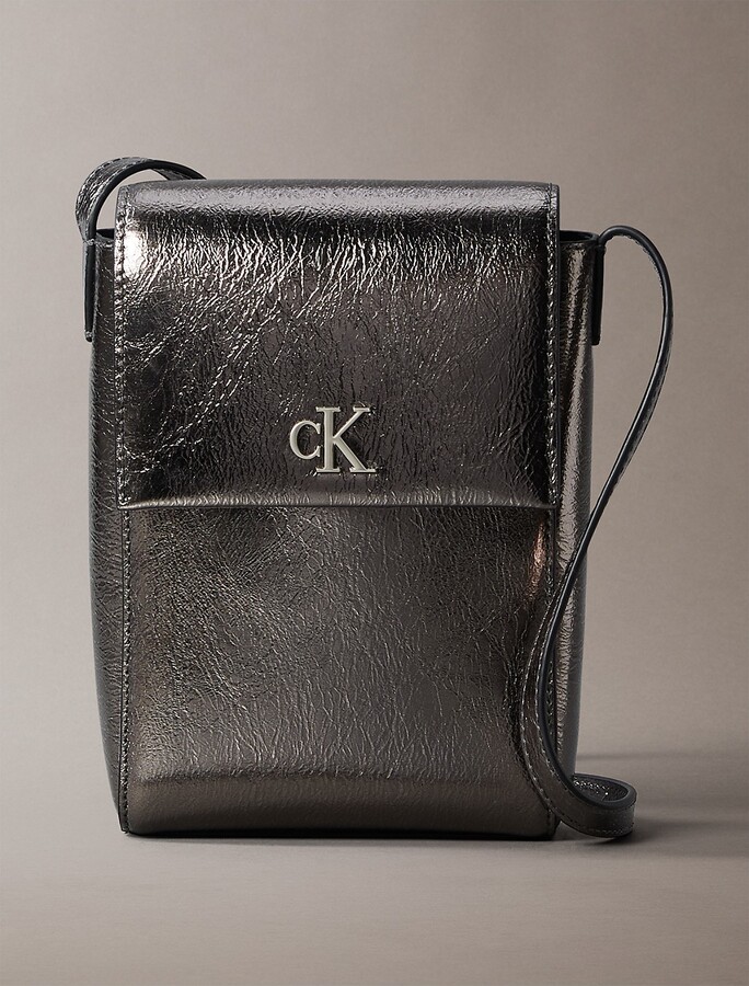☆ ☆ 3color women's CKJ minimal monogram phone c Calvin Klein Women's Minimal Monogram Reflective Phone