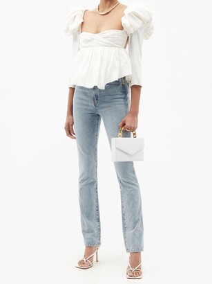 KHAITE Daria High-rise Slim-leg Jeans - Light Denim