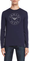 Thumbnail for your product : Armani Jeans Navy Slim Fit Long Sleeve Tee