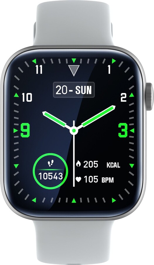 Roslain P45 smart watch new Bluetooth call heart rate and blood pressure monitoring sports mode - -silver gray