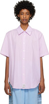 Purple & White Striped Shirt 