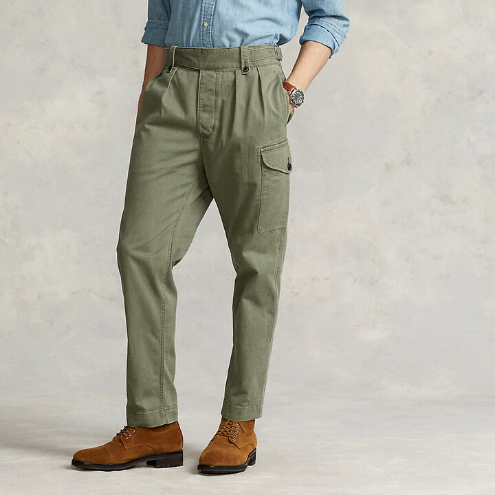 Ralph Lauren Pleated Baggy Fit Cargo Pant - ShopStyle Chinos & Khakis