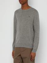 Thumbnail for your product : Polo Ralph Lauren Logo Embroidered Cashmere Sweater - Mens - Grey