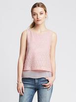 Thumbnail for your product : Banana Republic Lace Overlay Tank