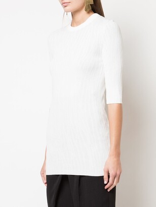 Proenza Schouler Crinkle Texture Knitted Top