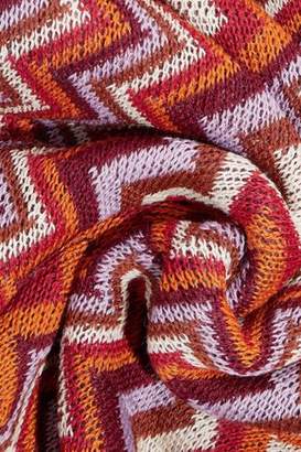 Missoni Fringed Crochet Wool-blend Scarf