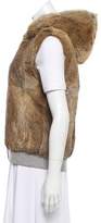 Thumbnail for your product : Theory Hooded Fur Vest