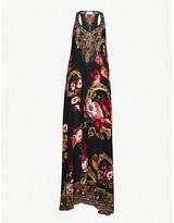 Thumbnail for your product : Camilla Mirror Mirror floral-print silk maxi dress