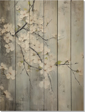 Red Barrel Studio Apple Blossom Harmony XIII On Wood Print