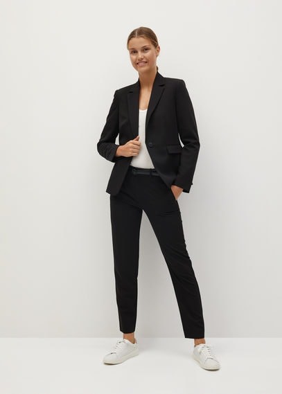 mango blazer black