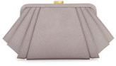 Thumbnail for your product : Zac Posen Angled Saffiano Leather Clutch Bag, Thistle