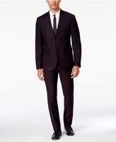 Thumbnail for your product : Perry Ellis Portfolio Men's Extra Slim-Fit Dark Burgundy Pindot Suit