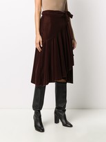 Thumbnail for your product : L'Autre Chose High-Waisted Pleated Midi Skirt