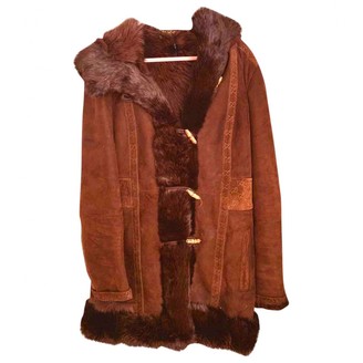 Gucci Brown Suede Coat for Women Vintage