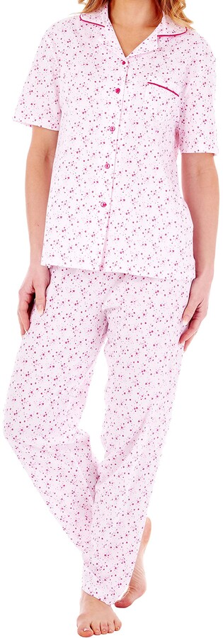 Short sleeve button up pj set Clearance