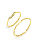 Thumbnail for your product : BaubleBar Gold Crown Ring Set