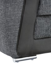 Thumbnail for your product : Geo Fabric and Faux Leather 3-Seater Sofa