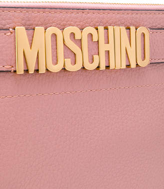 Moschino logo strap clutch