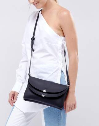 Melie Bianco Vegan Leather Foldover Across Body Bag