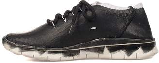 Maison Margiela Black Painted Slip On Sneakers