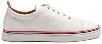 Thom Browne Straight grained-leather leather low-top trainers