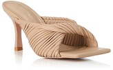 Thumbnail for your product : Mae Flora Leather Heels - Natural