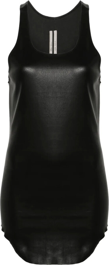 Rick Owens Sleeveless Leather Tank Top
