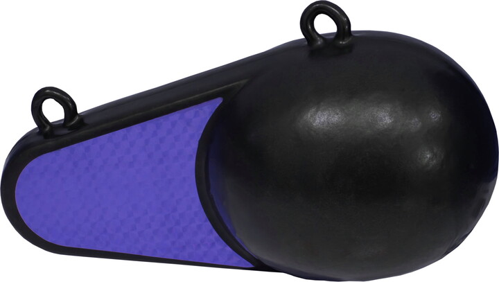 Extreme Max 3006.8958 Coated Keel-Style Downrigger Weight - 4 lbs. with Blue Flash