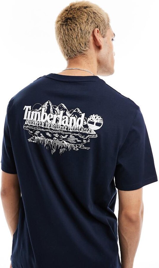 Asos Timberland Oversized T Shirt Timberland Large Mountain Back