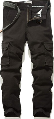 FEDTOSING Mens Casual Cargo Trousers Work Outdoor Combat Military