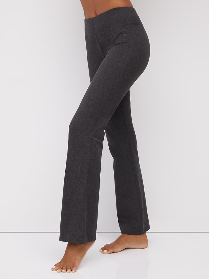 New York & Co. NY&Co Women's Mid-Rise Bootcut Yoga Pants - Heather