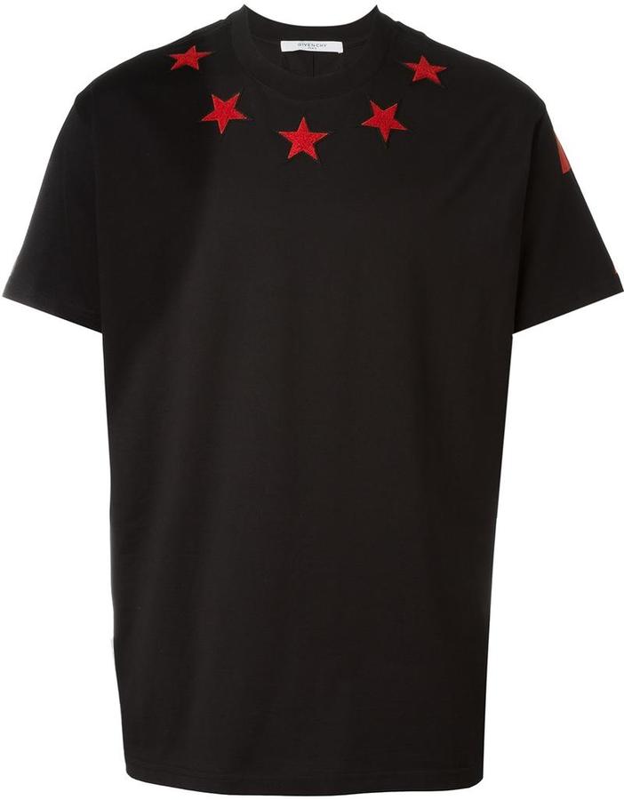 Givenchy star patch T-shirt - ShopStyle Tees