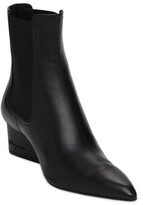 Thumbnail for your product : Ferragamo 55mm Velta Leather Ankle Boots
