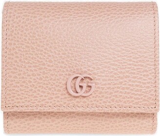 Gucci Blondie card case wallet in pink leather