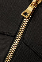 Thumbnail for your product : Balmain Ribbed Stretch-knit Bodysuit - Black