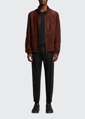 ermenegildo zegna leather jacket