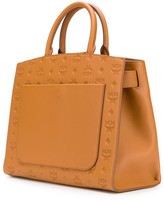 Thumbnail for your product : MCM Monogrammed Medium Tote Bag