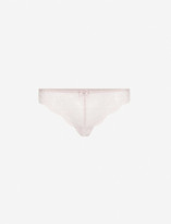 Thumbnail for your product : Simone Perele Eden Chic floral-lace tanga briefs