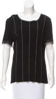 Thumbnail for your product : Chanel Embroidered Short Sleeve Top