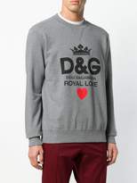 Thumbnail for your product : Dolce & Gabbana Royal Love printed sweatshirt