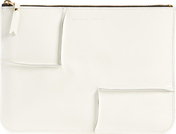 Comme des Garçons Wallets Large Seam Detail Zip Pouch