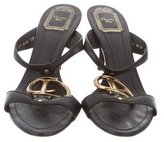 Thumbnail for your product : Christian Dior Logo Slide Sandals